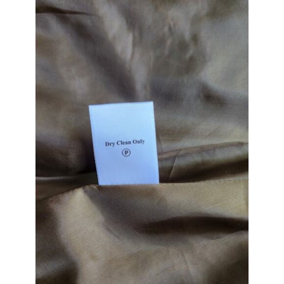 JACKET-COLDWATER CREEK-Brown-Suede Look-Embroidery-Long Sleeves-Button Up-Sz 12 - Picture 10 of 16